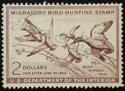 U.S. Used Stamp Scott #RW20 $2 Federal Duck Hunting. VF. Choice! - Image 1 of 2