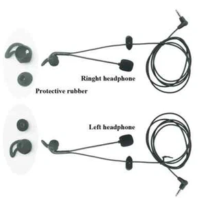 3.5mm Jack in Ear Headset Suitable for EJEAS FBIM V6 V4 V6C V4C Referee Headset - Zdjęcie 1 z 15