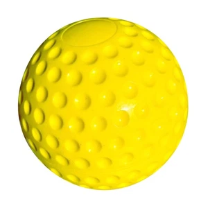 Yellow Dimpled Baseballs 9 Inch Dunk Tank Balls 12 Pack Event Rental Party - Picture 1 of 4
