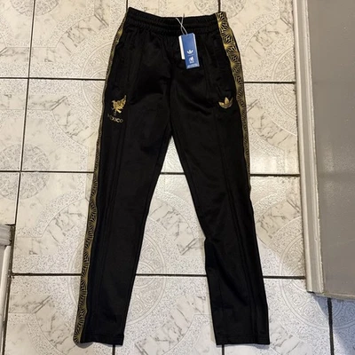 New Adidas Originals Mexico 2025 Gold Track Pants Black Men's Size Small JE5337 - Image 1 of 4