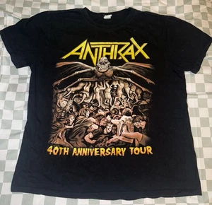 Anthrax Shirt Belly of the Beast North America 40th Anniversary Tour T Shirt Ink - Picture 1 of 9
