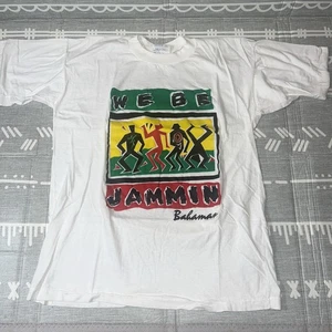 Camiseta Jamaicana Rasta We Be Jammin Vintage Años 90 Puntada Única Talla XL Bahama - Imagen 1 de 12
