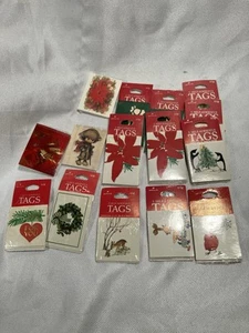 Etiquetas autoadhesivas de regalo de Navidad vintage con sello - Imagen 1 de 5