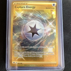 Juego de cartas coleccionables Pokémon Gold Capture Energy 201/189 Darkness Ablaze Secret raro casi nuevo - Imagen 1 de 2