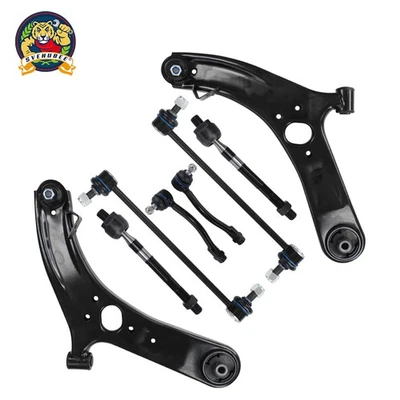 Brazos de control inferiores delanteros rótulas barras estabilizadoras 8 piezas aptos para Hyundai Accent 2012-2017 Foto 1 de 4