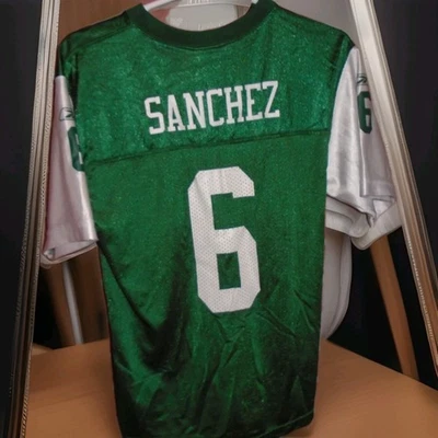 CAMISETA JUVENIL GRANDE 14/16 DE LOS NEW YORK JETS VINTAGE AÑOS 2000 MARK SANCHEZ Foto 1 de 4