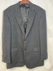 Tommy Hilfiger Grau Wolle Seide Kaschmir Sport Mantel Jacke Blazer Gr. 40R - Bild 1 von 14