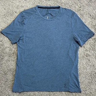 On Running Men’s Short Sleeve Active-T Running Comfort T-Shirt Blue Gray Size M - Image 1 of 4