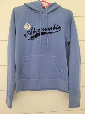 VTG Abercrombie And Fitch Hoodie Pullover Blue XL Womens - Image 1 of 4