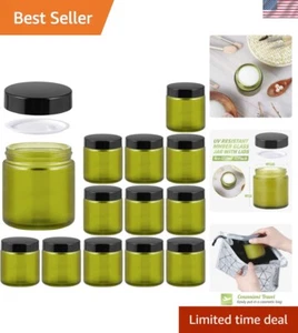 Versatile 4oz Airtight Glass Jars with Lids – Perfect for Lotions and Powders - Picture 1 of 9