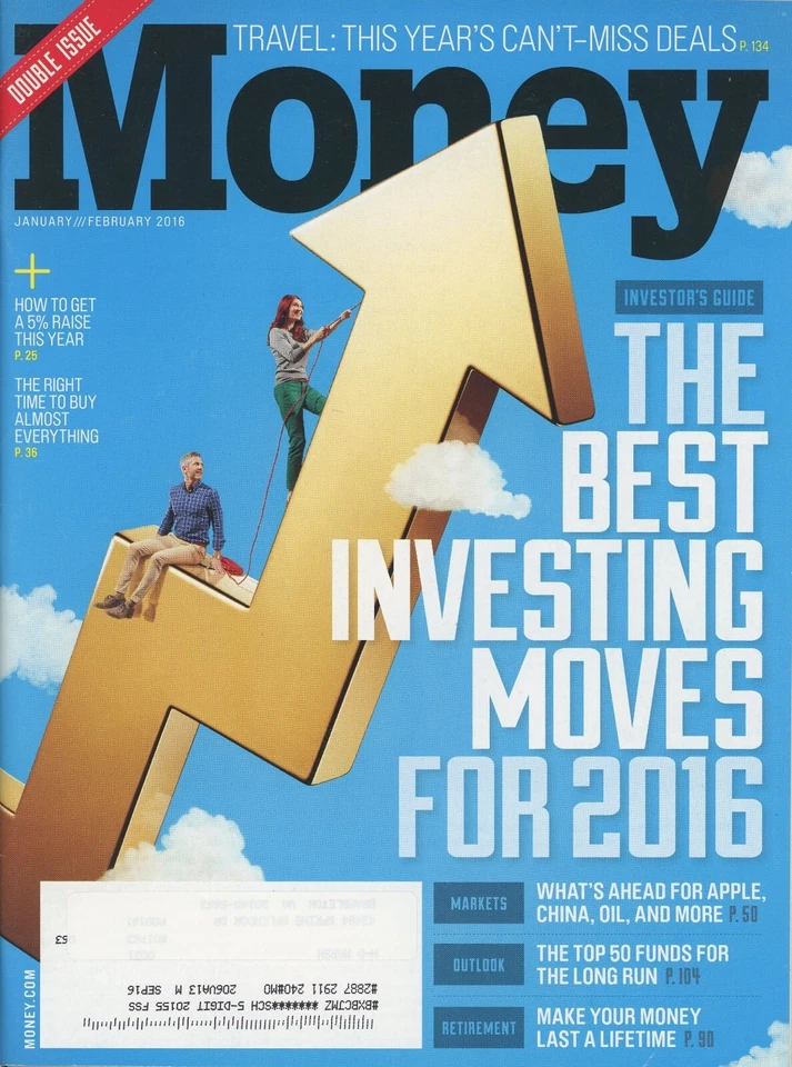 MONEY Magazine, January - February 2016 / Best Investing Moves / 146 Pages Foto 1 de 1