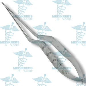 Yasargil Mikroschere gebogen 22 cm - 8" OR Grade chirurgische Instrumente - Bild 1 von 2