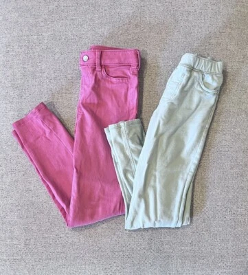 Jumping Beans 女孩套装紧身粉色和青绿色裤子 8 码 — 第 1/4 张图片