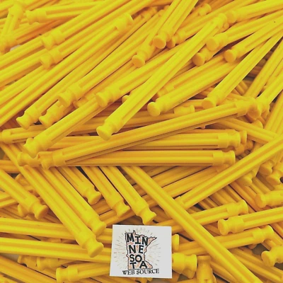 100 Knex Yellow Rods 3-7/16" - Standard K'nex Replacement Parts - Image 1 of 4