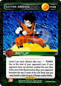 DBZ Dragon Ball Z JCC Panini Colección de Películas R123 Saiyajin Lámina de Llegada - Imagen 1 de 1