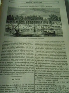 Anciennes Cascades à Fontainebleau 1846 Gravure Print Article - Foto 1 di 1