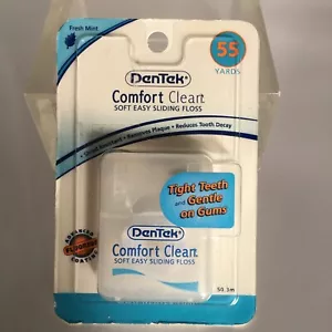 Dentek Comfort Clean Soft Easy Sliding Floss 55 Yards Fresh Mint Sealed NOS - Picture 1 of 3
