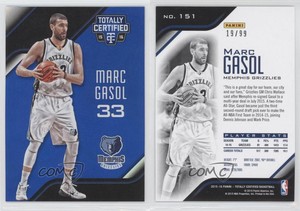 2015-16 Panini Totally Certified Mirror Blue /99 Marc Gasol #151