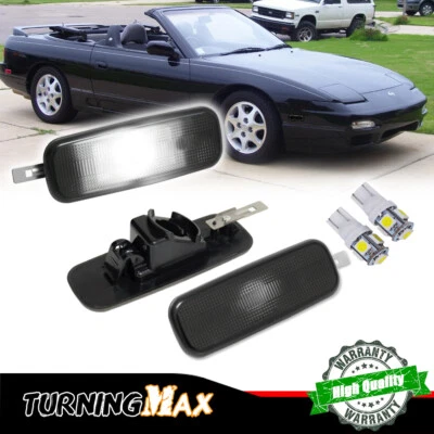 Luz marcadora delantera blanca ahumada 93-97 Altima L&R para Nissan 240sx 1989-1994 Foto 1 de 4