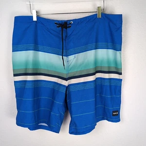 Costume da bagno uomo Hurley 40 blu con tasca a righe - Foto 1 di 11
