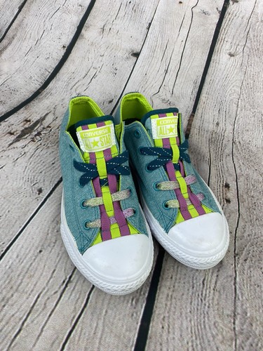 Sneakers basse multicolore Converse All Star taglia 2 doppio pizzo LKNW