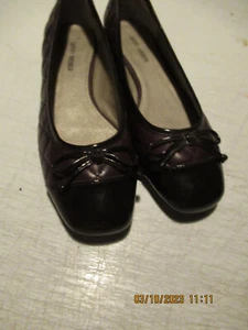 Damen Ballerinas Gr. 41 Gerry Weber dunkelbraun Leder mit Glanzleder vorne - Bild 1 von 8