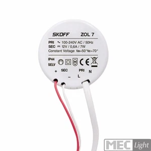 Transformador LED redondo / Escaleras Fuente de alimentación para escaleras Skoff - 10V - 7W - IP20 - Imagen 1 de 1