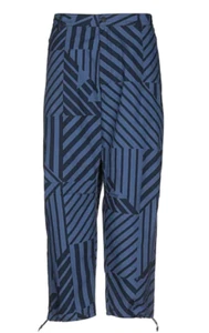 Emporio Armani Cropped Pants Fantasia Blue 32US (46 IT) NWT $354 - Picture 1 of 5