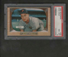 1955 Bowman Baseball- Dick Cole # 28- Psa  8 Near Mint-Mint-SET BREAK!