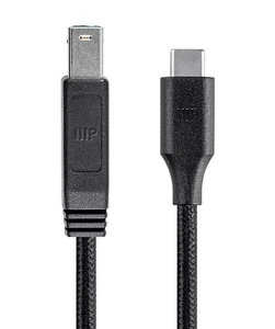 6ft Black USB-C 3.0 Type C to USB Type B M/M Cable MacBook 12" Printer Scanner - Picture 1 of 5