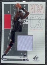 2002/03 Dikembe Mutombo (76ers) SP Game Used Edition Jersey Card