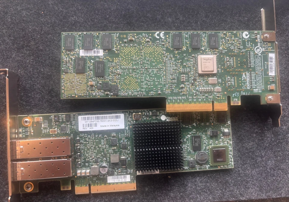 2 Genuine Chelsio 110-1155-31 10GB Dual Port PCI-E FC 10GB/s SFP+ HBA 084FDM - Image 1 of 1