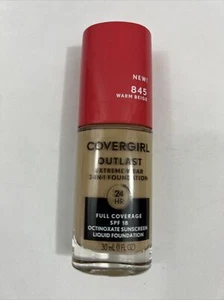 Covergirl Outlast Extreme Wear 3-in-1 Foundation 845 Warm Beige New - Picture 1 of 4