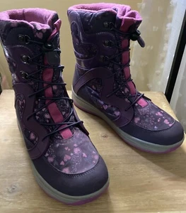 Geox Women 6.5 Amphibiox Respira Snow Boots Purple *EXCELLENT CONDITION* - Picture 1 of 9