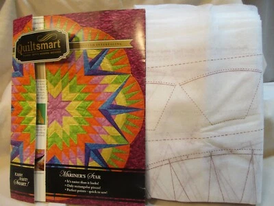 Quiltsmart Mariners Star printed interfacing new - Image 1 of 3