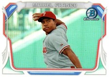 2014 Bowman Chrome Mini #MCMF Maikel Franco Philadelphia Phillies