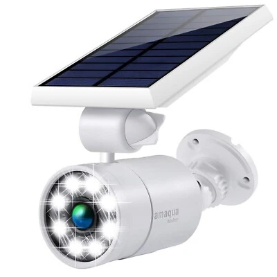 Solar Motion Sensor Lights Outdoor 9-Watt(110W Equ.) 1400-Lumen Aluminum Sola... - Image 1 of 4