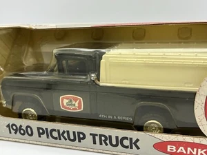 MIB Ertl 1960 4WD Ford Pickup Truck Bank, Black 1:25, Central Tractor Graphics - Picture 1 of 8