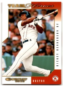 2002 Donruss Team Heroes Rickey Henderson Boston Red Sox #80