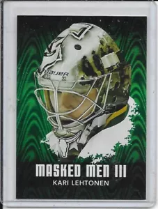 2010-11 Between The Pipes Kari Lehtonen Masked Men III Emerald # MM-30 - Imagen 1 de 2