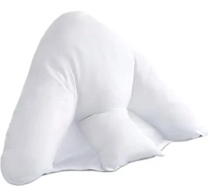 Batwing Pillow Hollowfibre Filled Back Support Orthopaedic Cushion & Cover Only - Picture 1 of 4