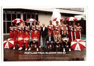 VINTAGE ORIGINAL 1982 1983 PORTLAND TRAIL BLAZERS 7X11 TEAM PHOTO TOWNES NATT - Picture 1 of 1