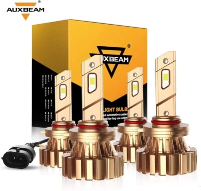 AUXBEAM 9005+9006 LED Combo Kit de Faros LED 24000LM Bombillas Haz Alto/Bajo Foto 1 de 4