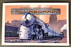 # T4250  BOOK of 20 STAMPED U.S. POSTAL CARDS, " ALL ABOARD "