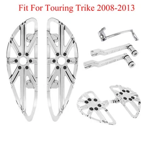 CNC Floorboards Foot Pegs Shifter Peg Brake Levers Fit For Harley Touring 08-13 - Imagen 1 de 18