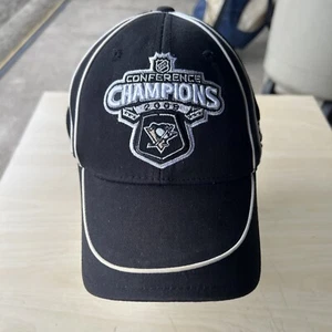 Pittsburgh Penguins NHL 2009 New Era EASTERN CONFERENCE CHAMPIONS eng anliegende Mütze M/L - Bild 1 von 10