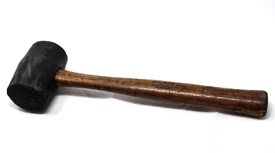 Blue-Point Tools EE. UU. VINTAGE 14" mango de madera cabeza de goma mazo BF620B usado Foto 1 de 4