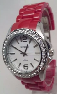 Armitron 75/3935SV Women's Pink/Purple Tone Crystal Accent White Dial Watch - Picture 1 of 6
