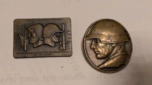 Schweiz Orden Abzeichen 1918 Stahlhelm Armeemeisterschaften 1941 Brosche - Bild 1 von 2
