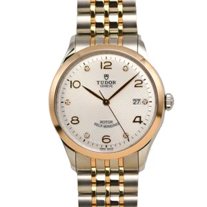 TUDOR 1926 AUTOMATIC 91551-0002 SS K18PG COMBINATION DIAMOND SILVER MEN'S WATCH - Picture 1 of 7